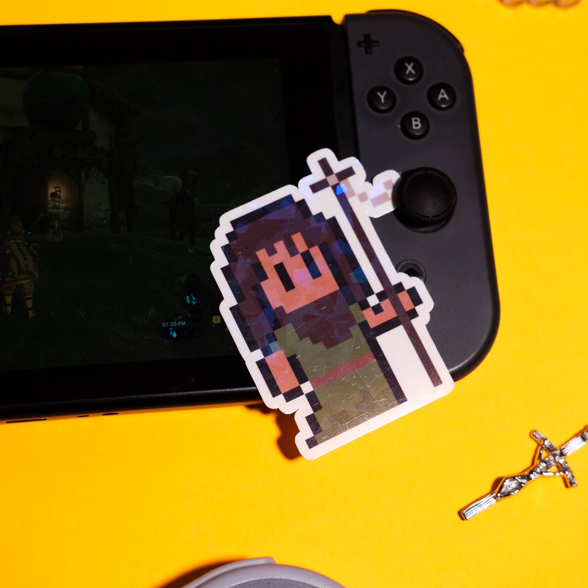 Glittery St. John the Baptist Video Game Sticker