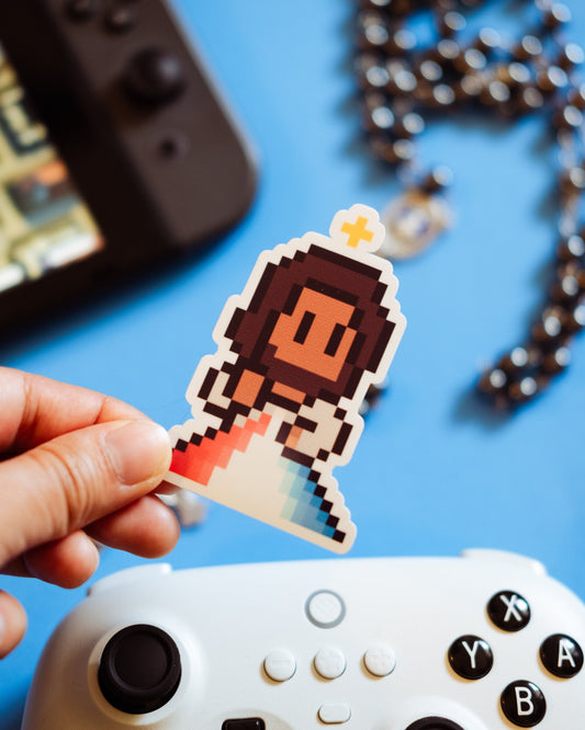 Divine Mercy Image Video Game Sticker