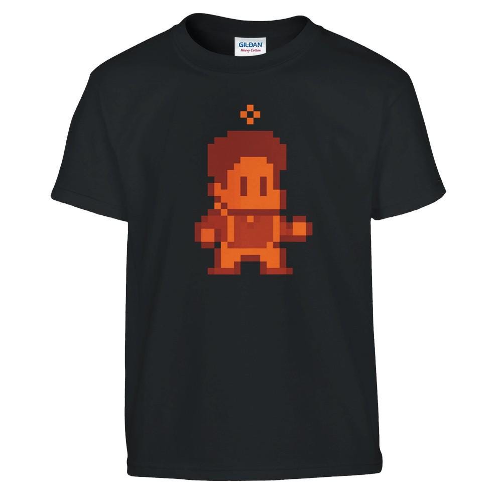 Kids Blessed Carlo Red/Blue Video-Game-Style T-Shirt
