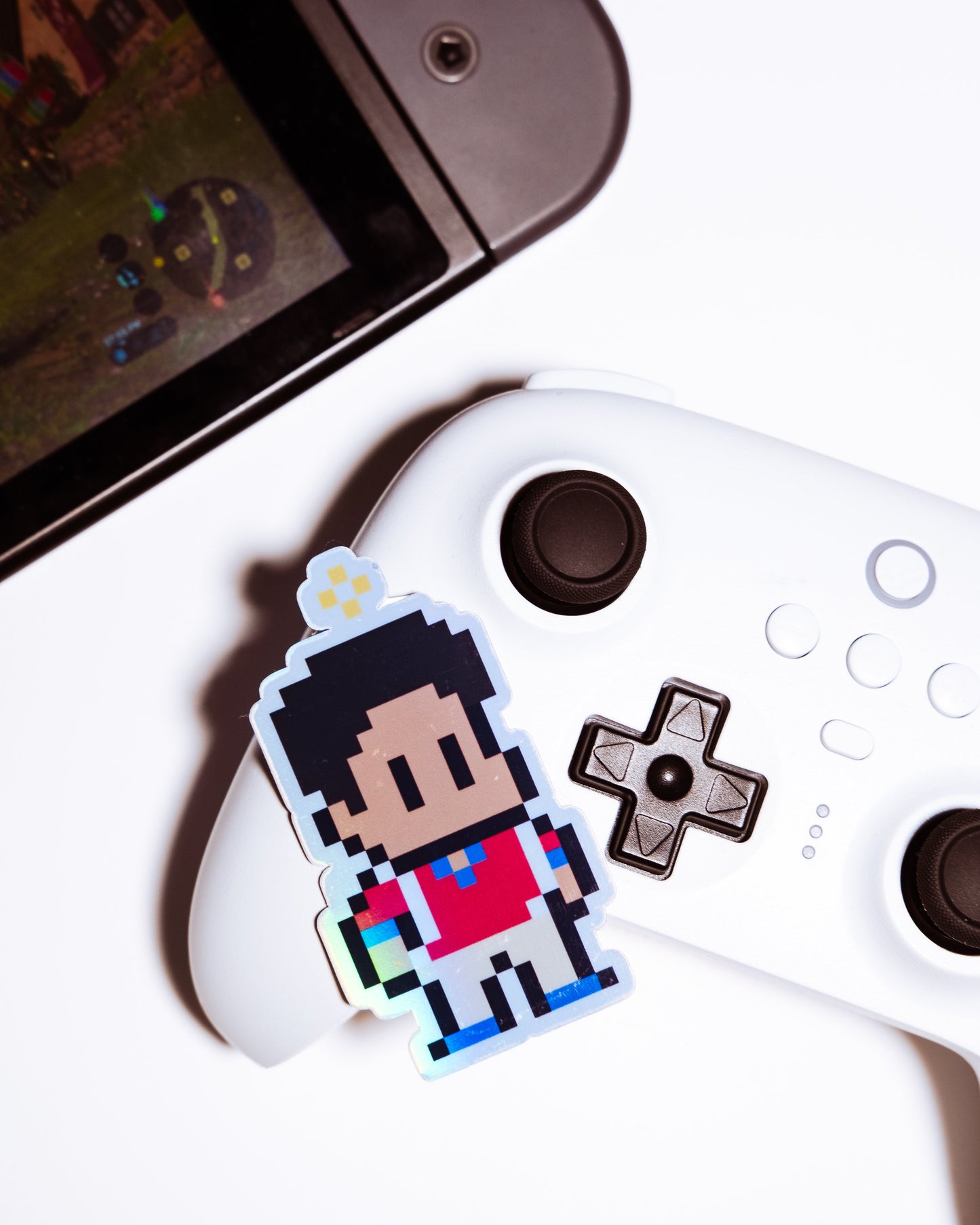 Holographic Blessed Carlo Acutis Video Game Sticker