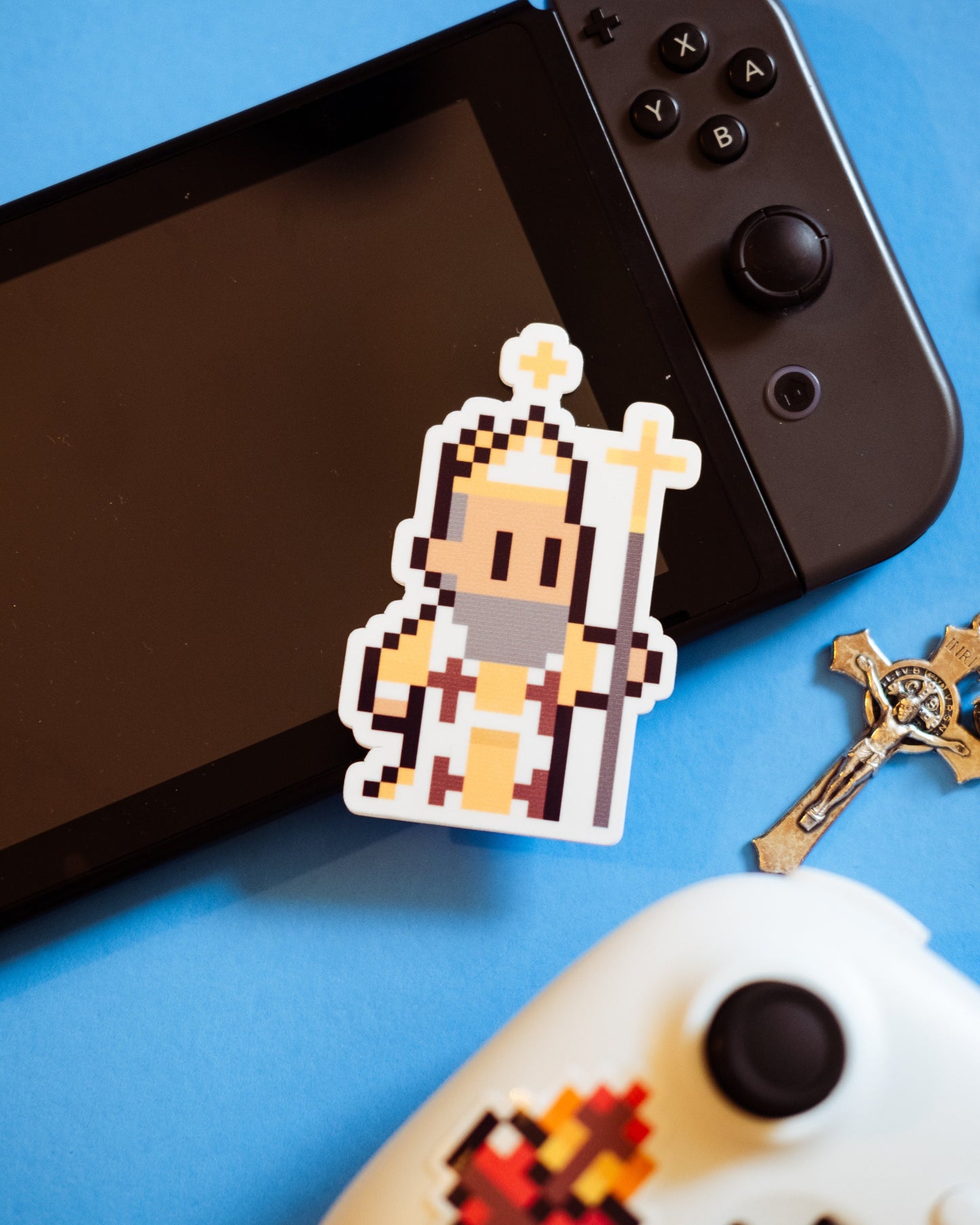 St. Ambrose Video Game Sticker