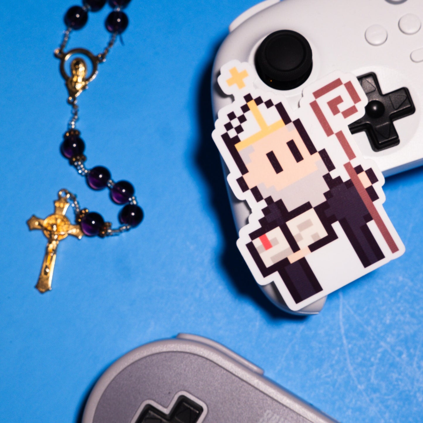 St. Albert the Great Retro Video Game Sticker