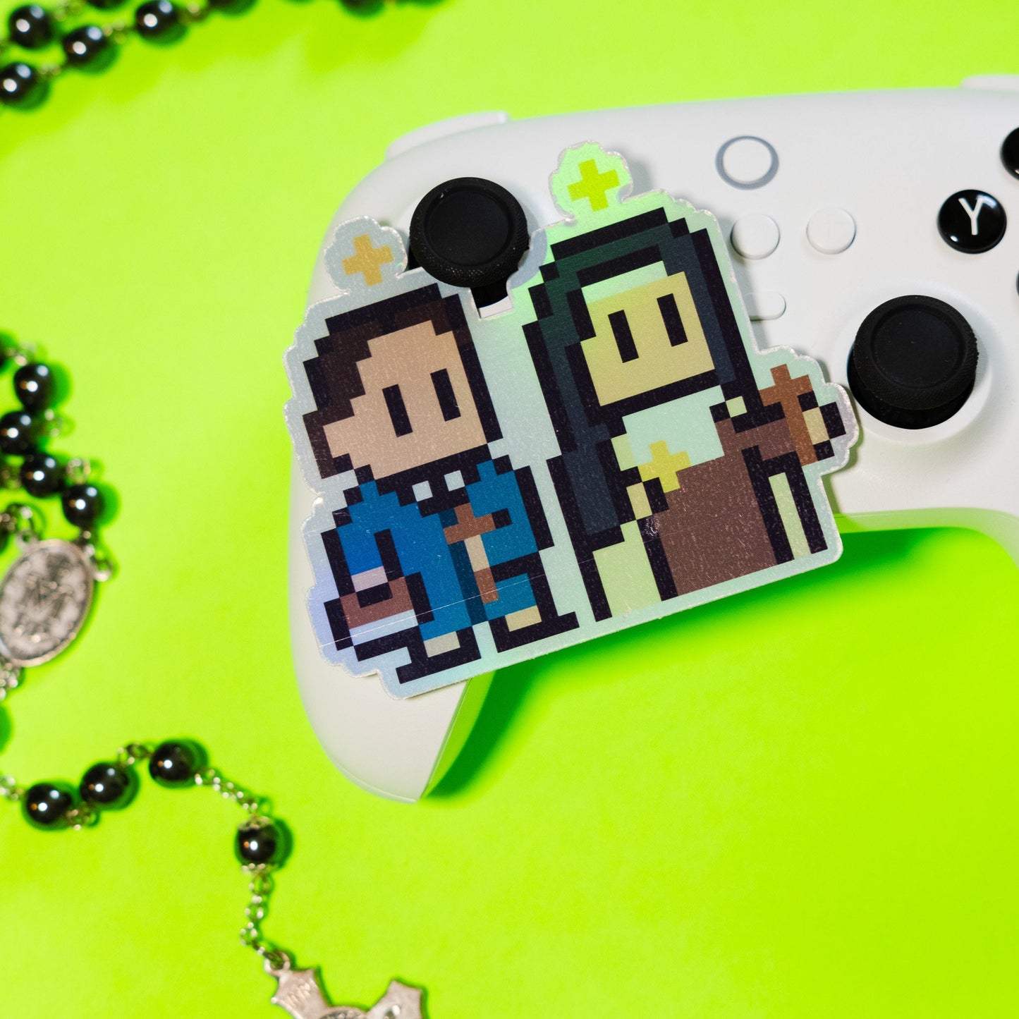 St. Teresa Benedicta/Edith Stein Holographic Video Game Sticker