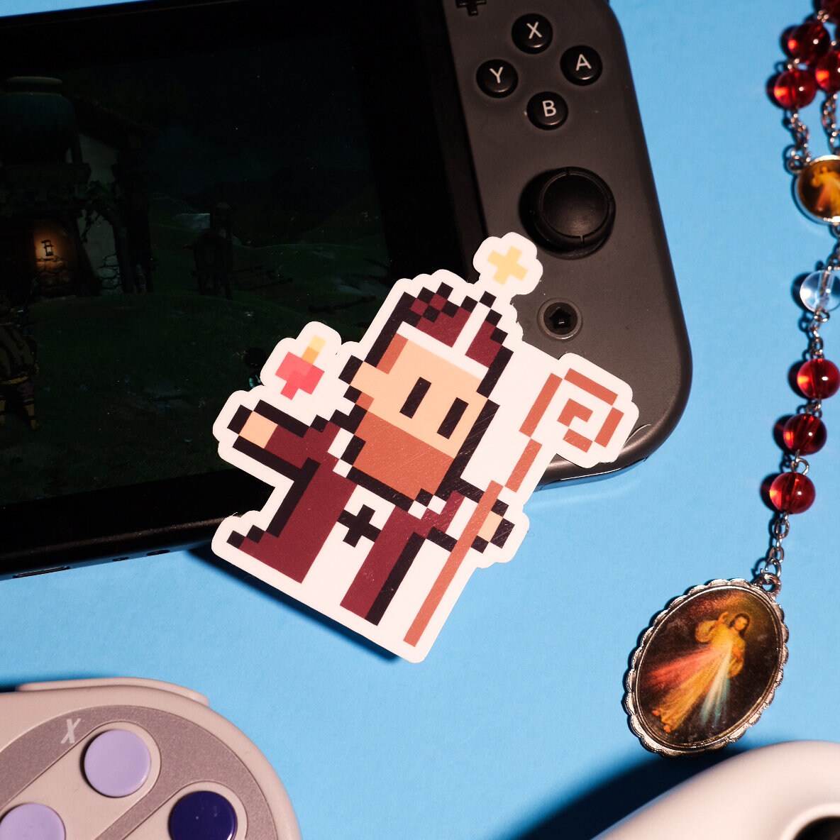 St. Augustine Video Game Sticker