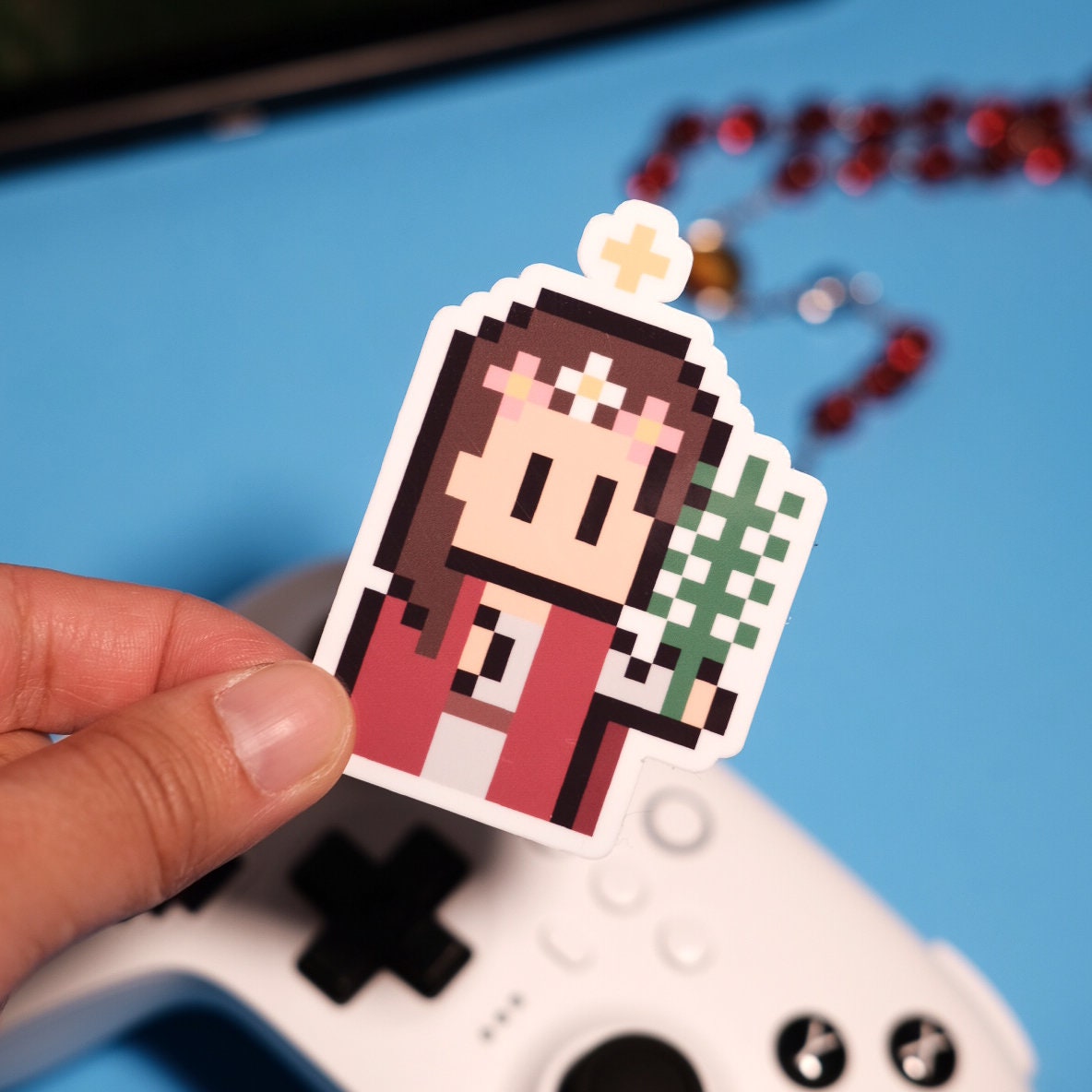 St. Philomena Video Game Sticker
