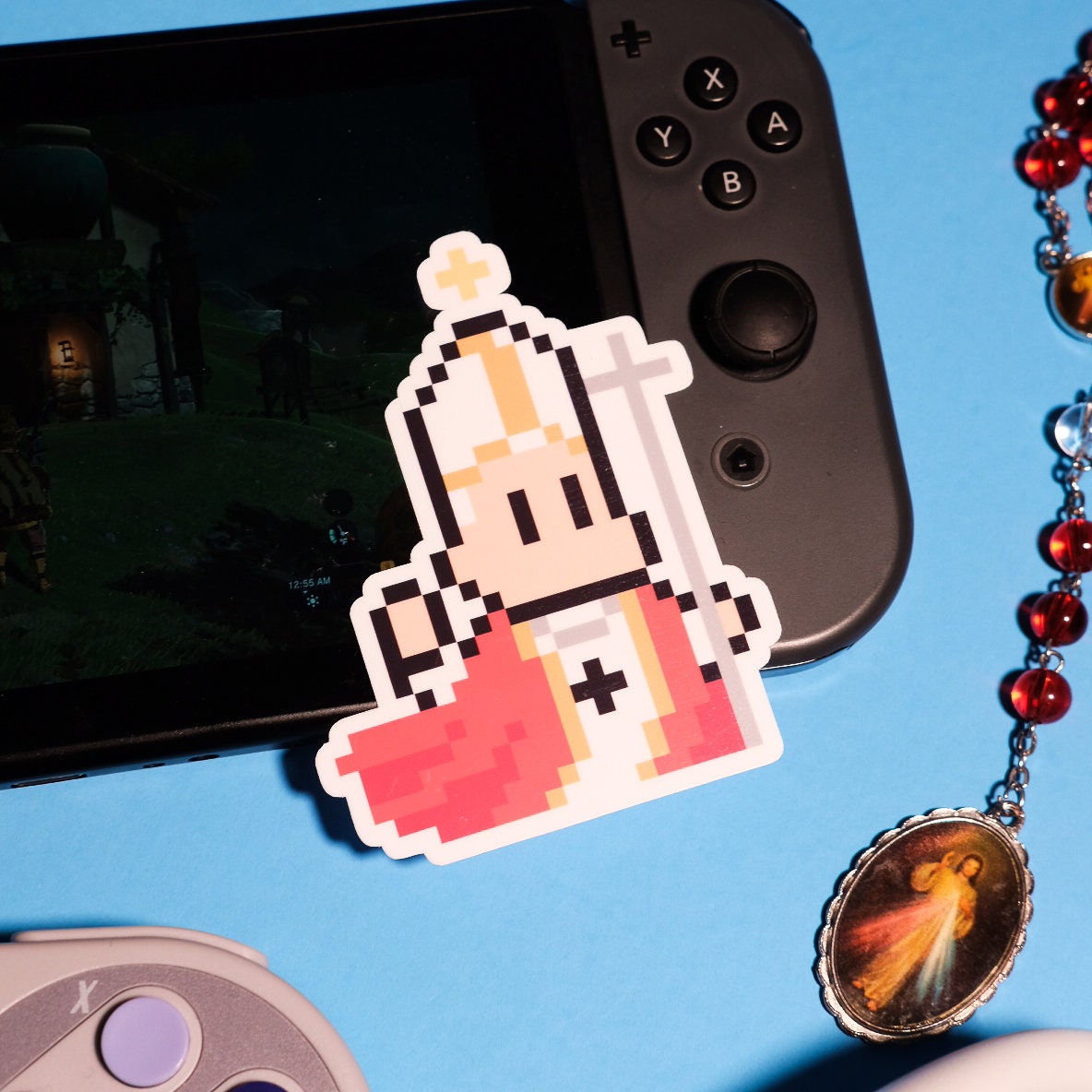 St. Pope John Paul II Video Game Sticker
