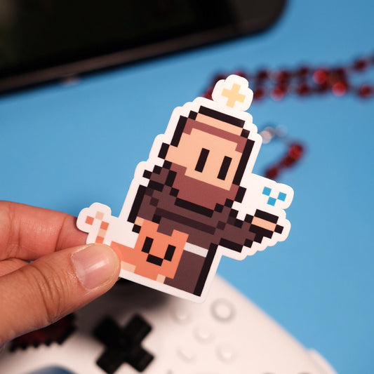St. Francis of Assisi Video Game Sticker