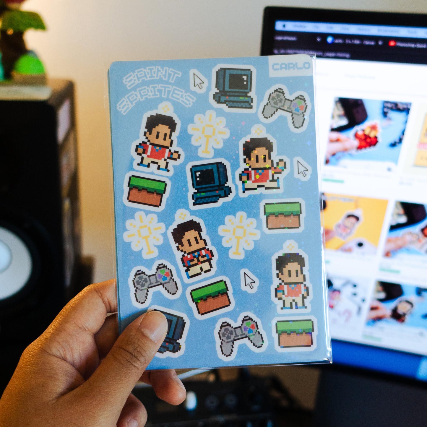 Saint Carlo Video Game Sprite Sticker Sheets