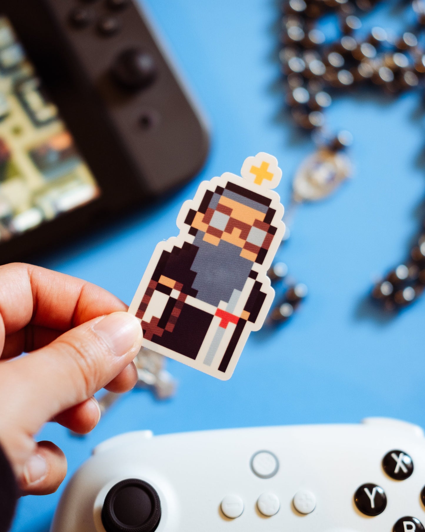 St. Maximilian Kolbe Video Game Sticker