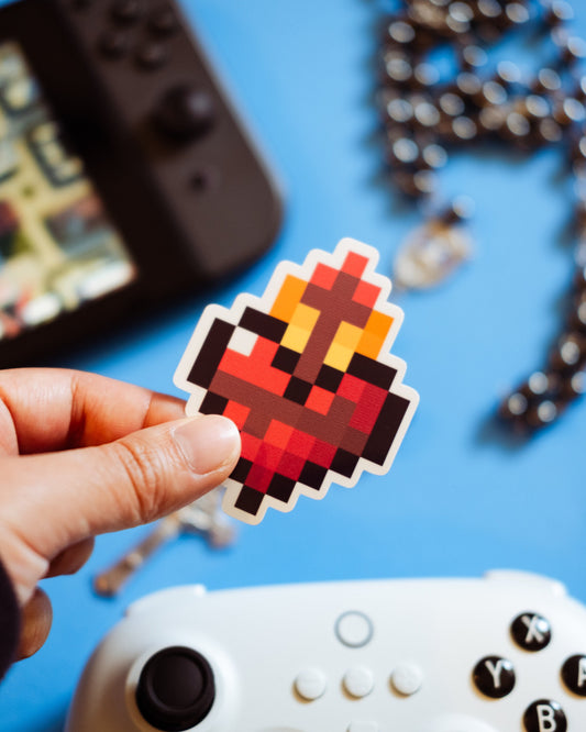 Sacred Heart of Jesus Video Game Sticker