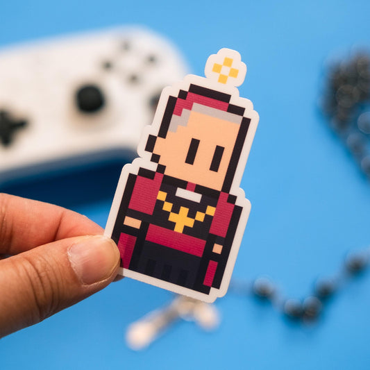 Ven. Fulton Sheen Video Game Sticker