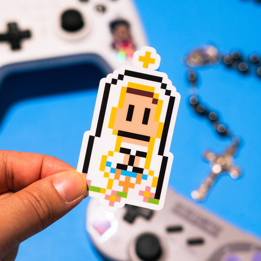 Our Lady of Lourdes Video Game Sticker