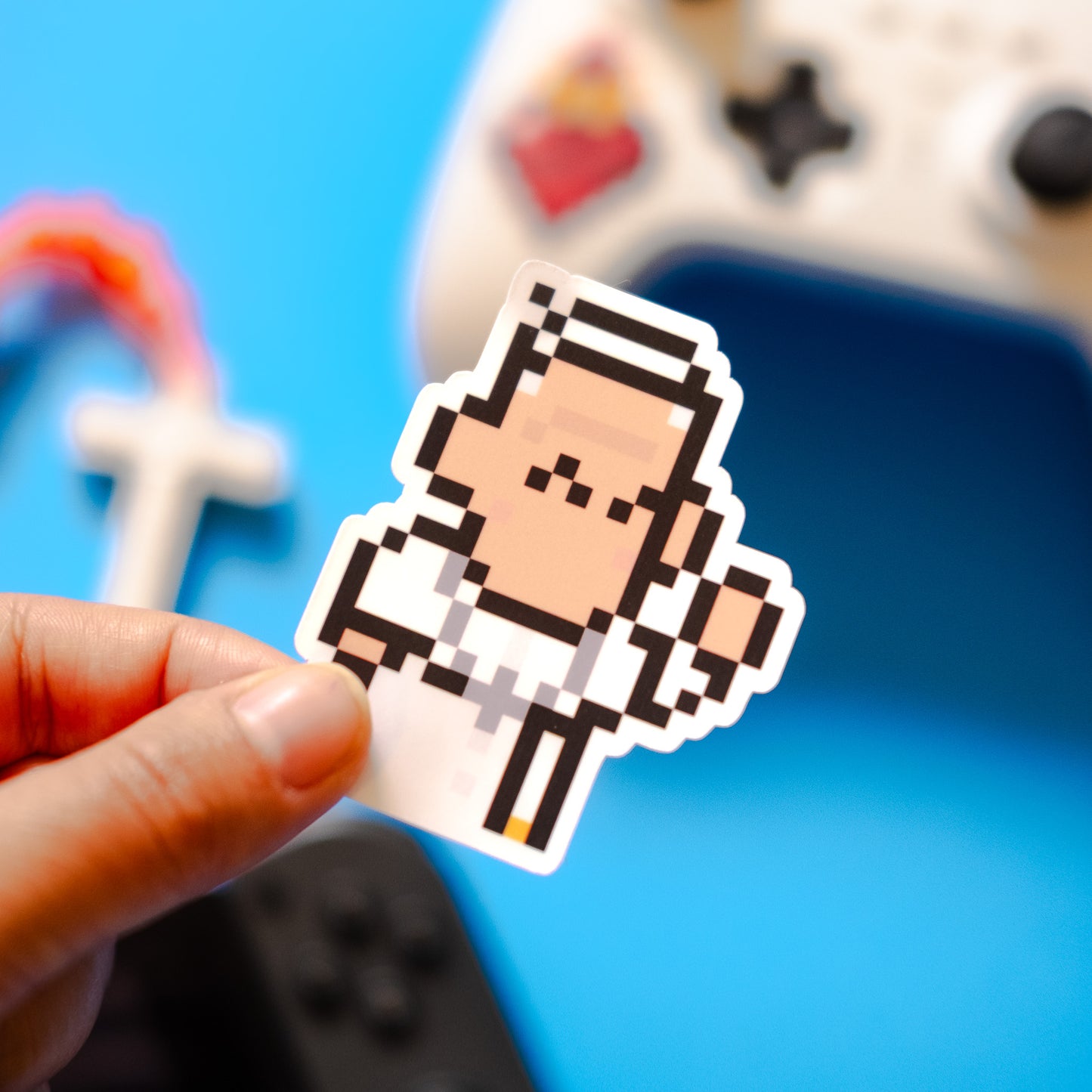 Pope Francis Video Game Sticker