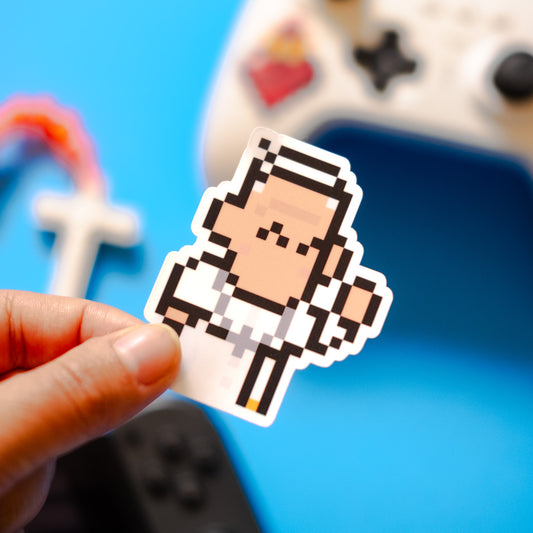 Pope Francis Video Game Sticker