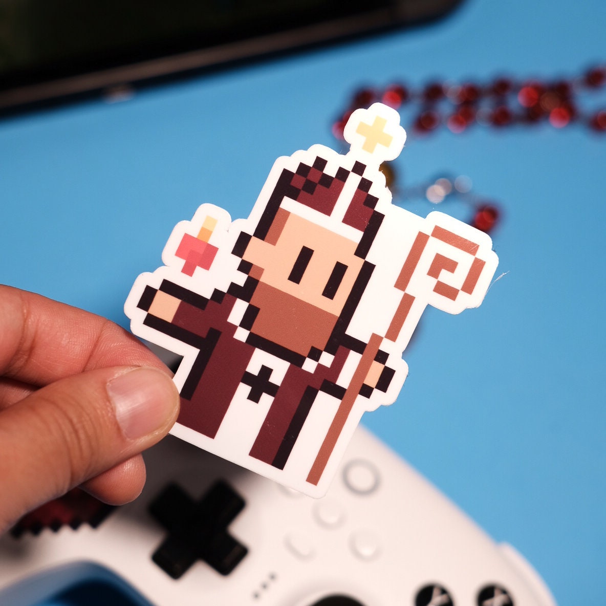 St. Augustine Video Game Sticker