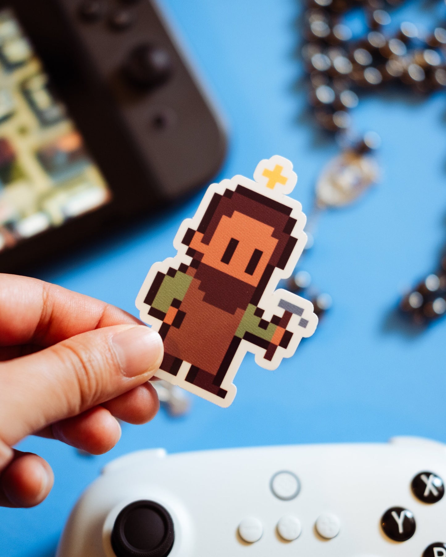 St. Joseph the Worker Video Game Sticker