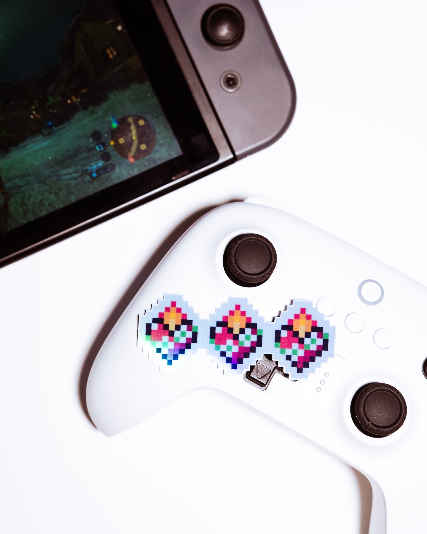 Holographic Most Chaste Heart of Joseph Small Health Bar Video Game Sticker