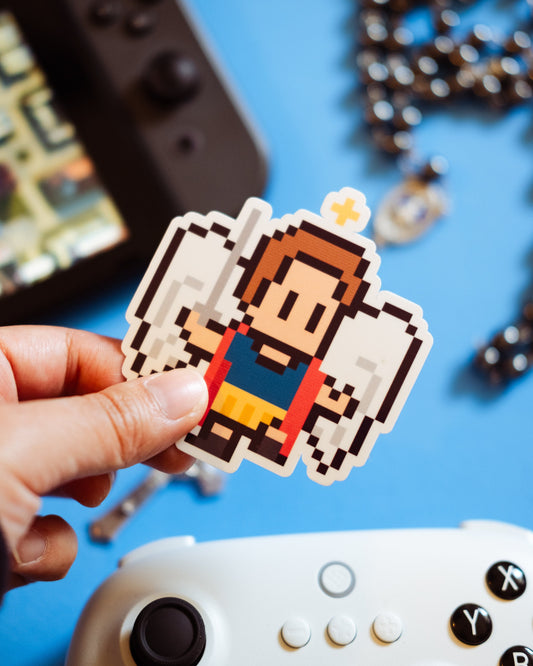 St. Michael the Archangel Video Game Sticker