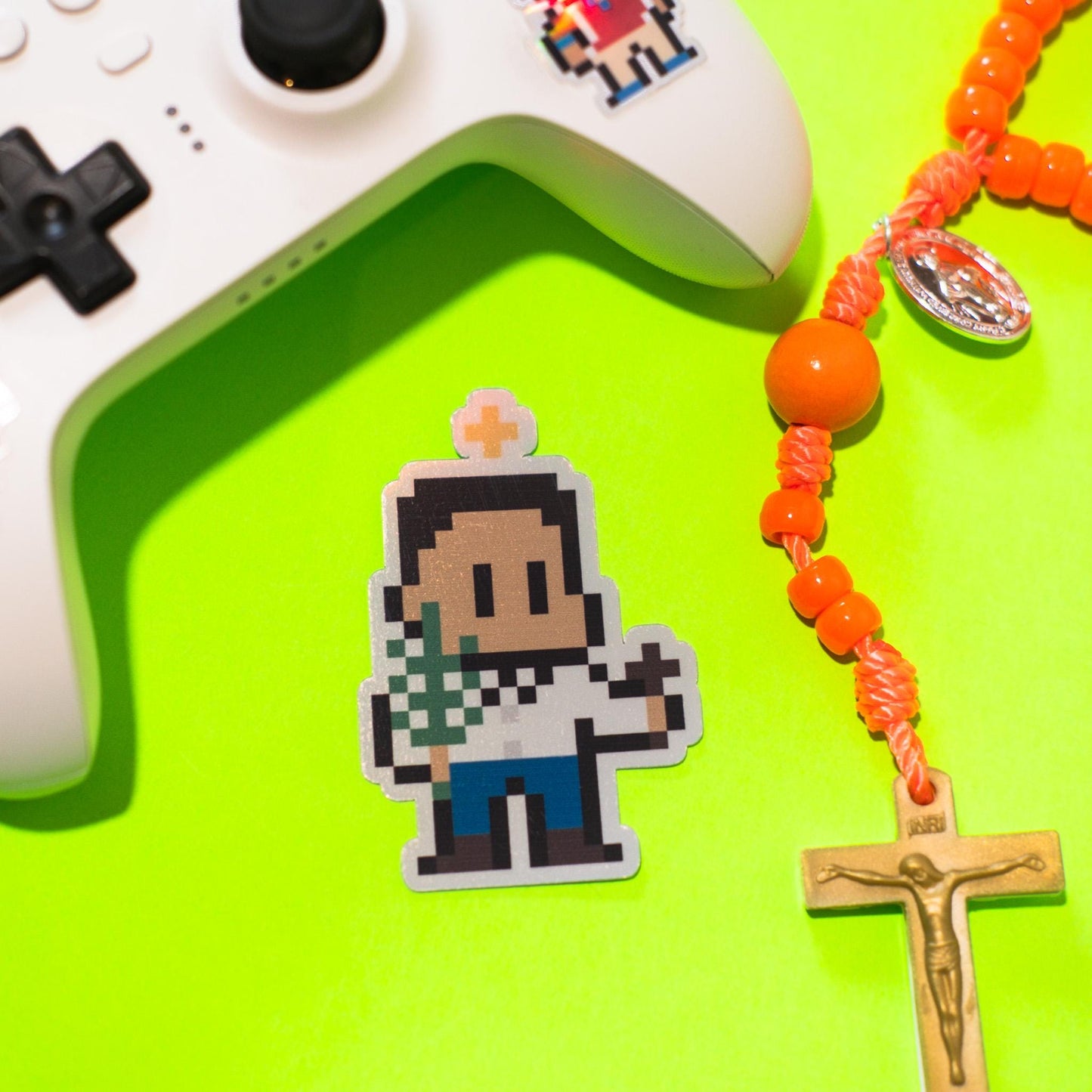 St. José Sánchez del Río Holographic Video Game Sticker