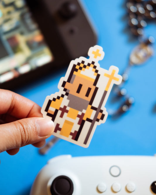 St. Ambrose Video Game Sticker