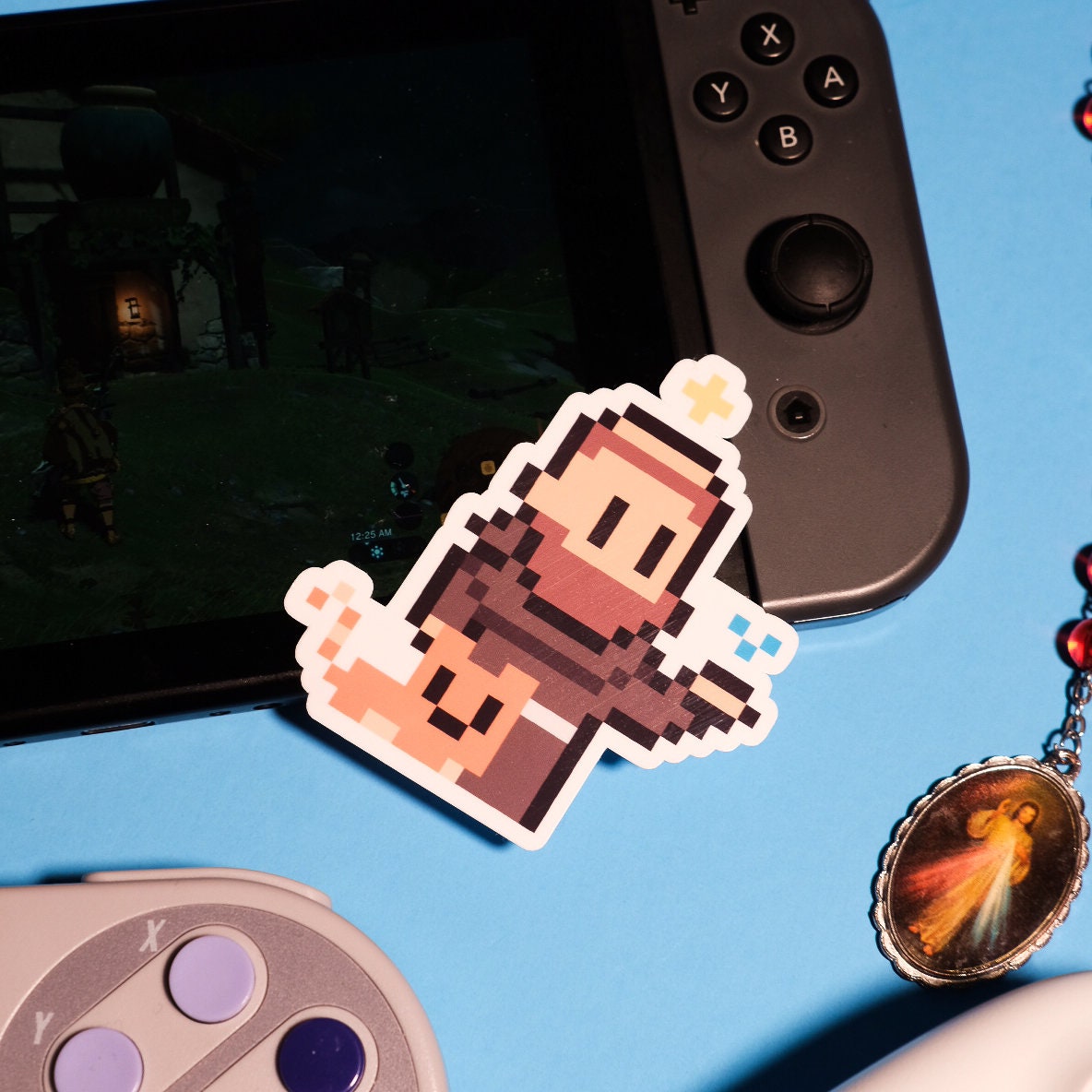 St. Francis of Assisi Video Game Sticker