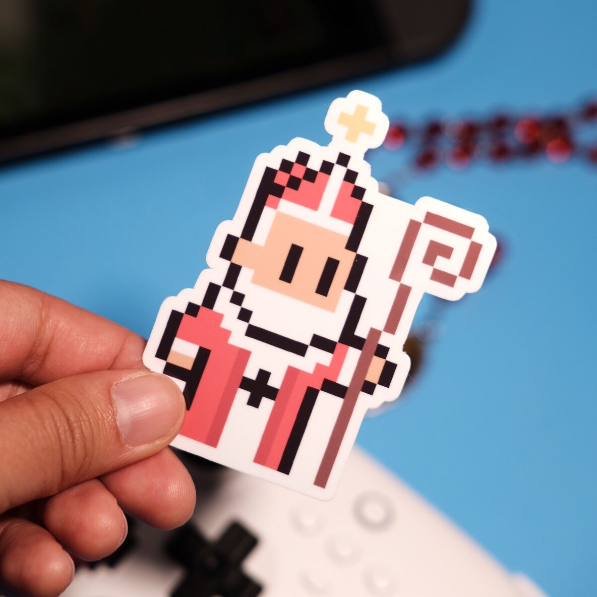 St. Nicholas Video Game Sticker