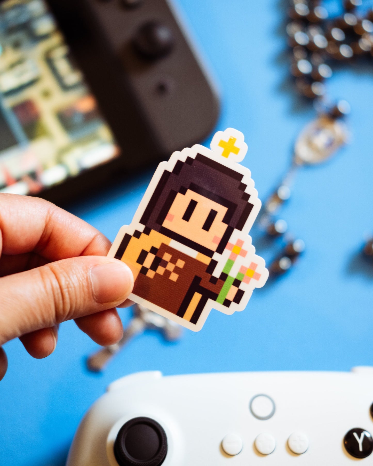 St. Thérèse of Lisieux Video Game Sticker