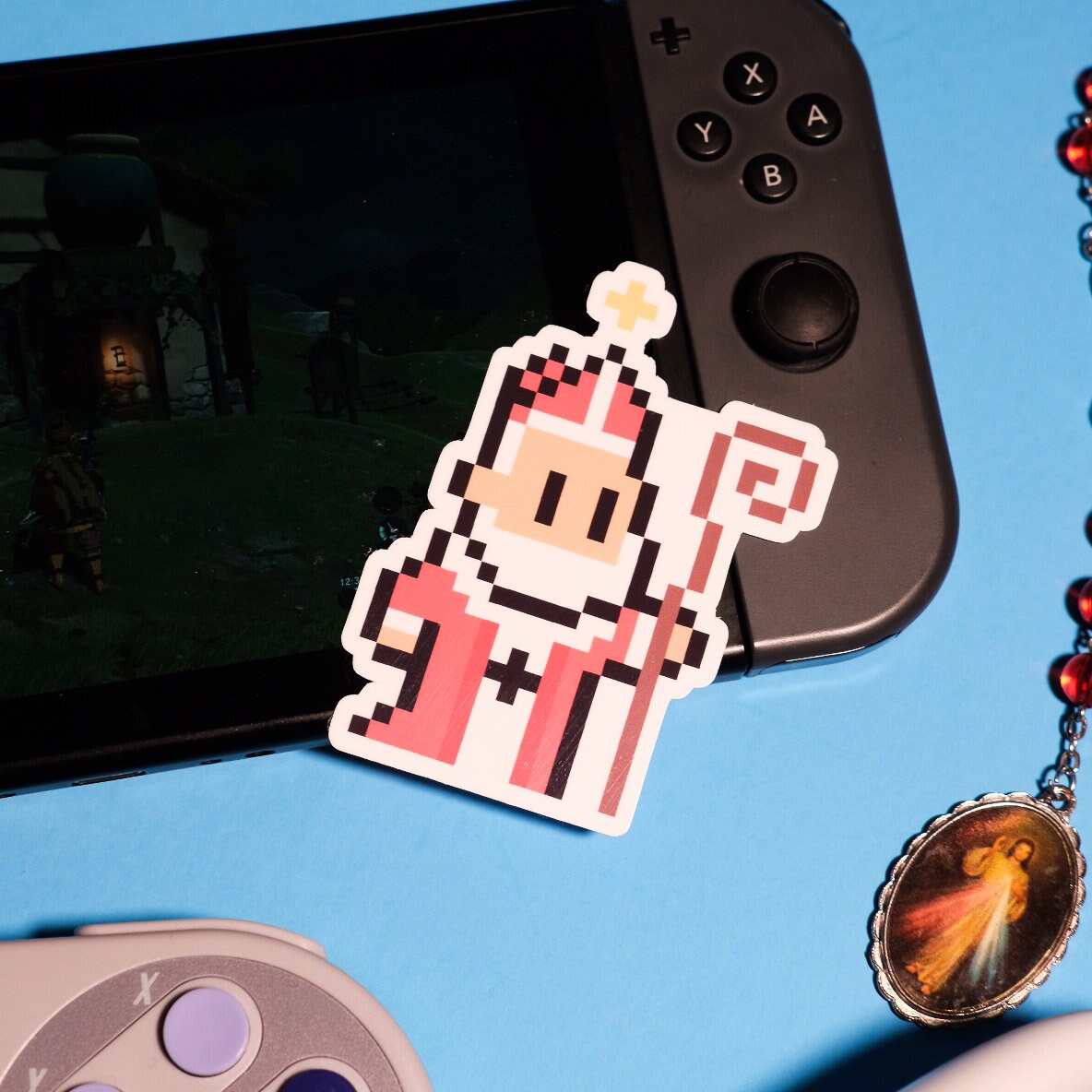 St. Nicholas Video Game Sticker