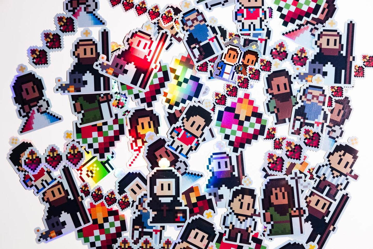 5-Pack of Catholic Video Game Stickers (RANDOM)