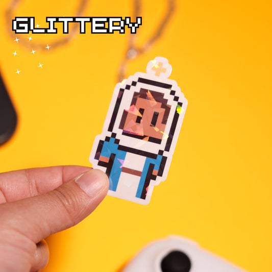 Glittery Mary, Mother of God Video Game Sticker