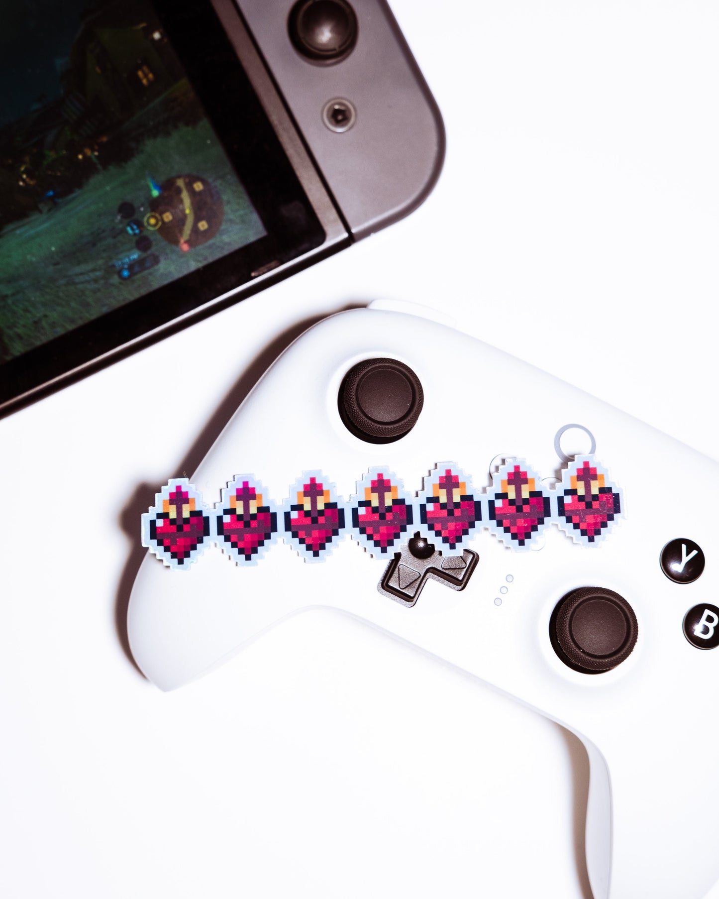 Holographic Sacred Heart of Jesus Health Bar Video Game Sticker