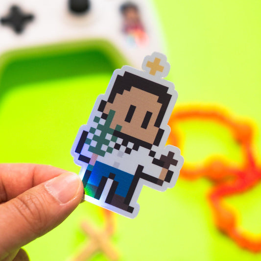 St. José Sánchez del Río Holographic Video Game Sticker