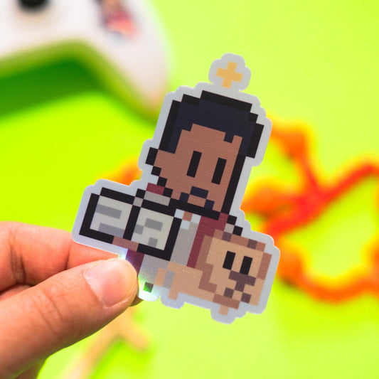 St. Mark Holographic Video Game Sticker