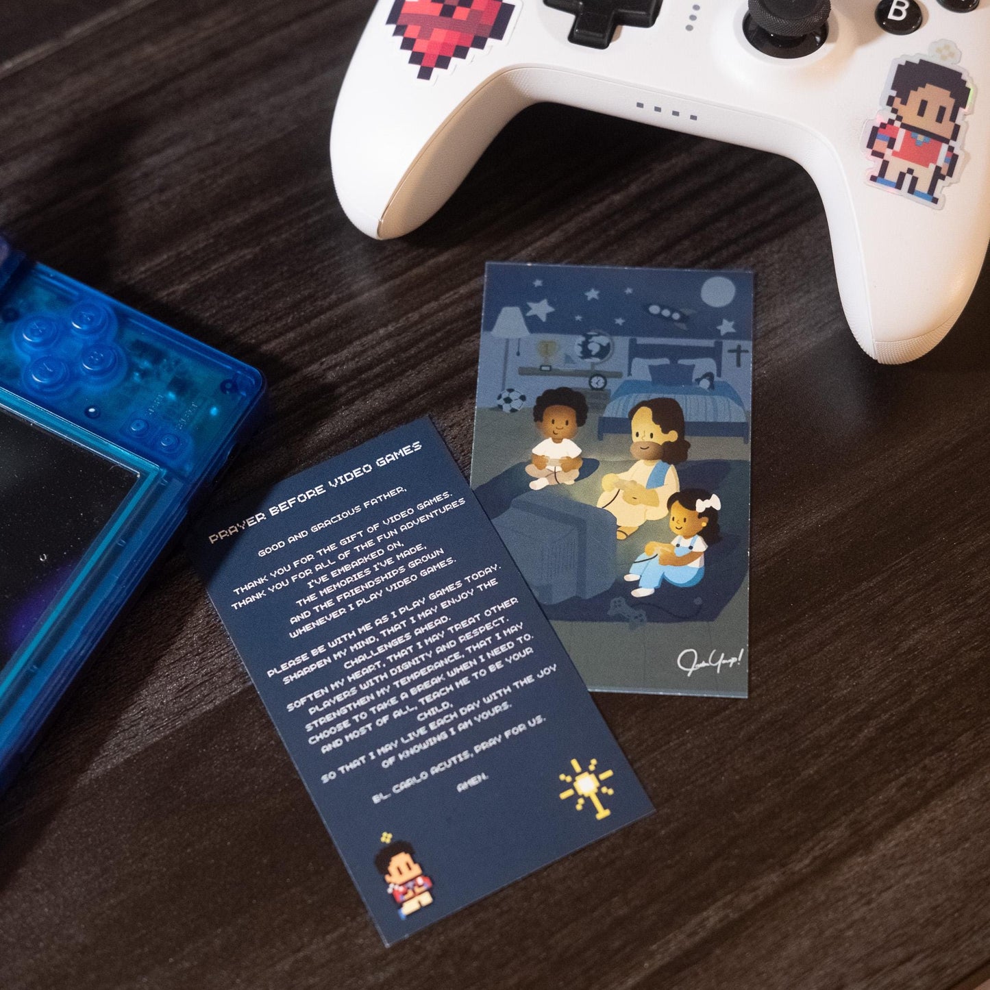 5-PACK Prayer Before Video Games Catholic Prayer Card