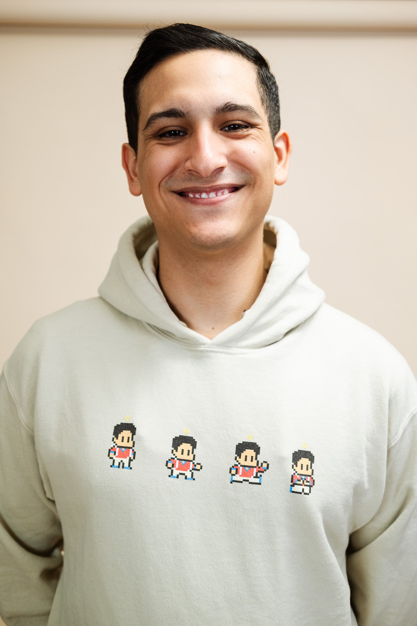 Retro, Video-Game-Style Blessed Carlo Hoodie