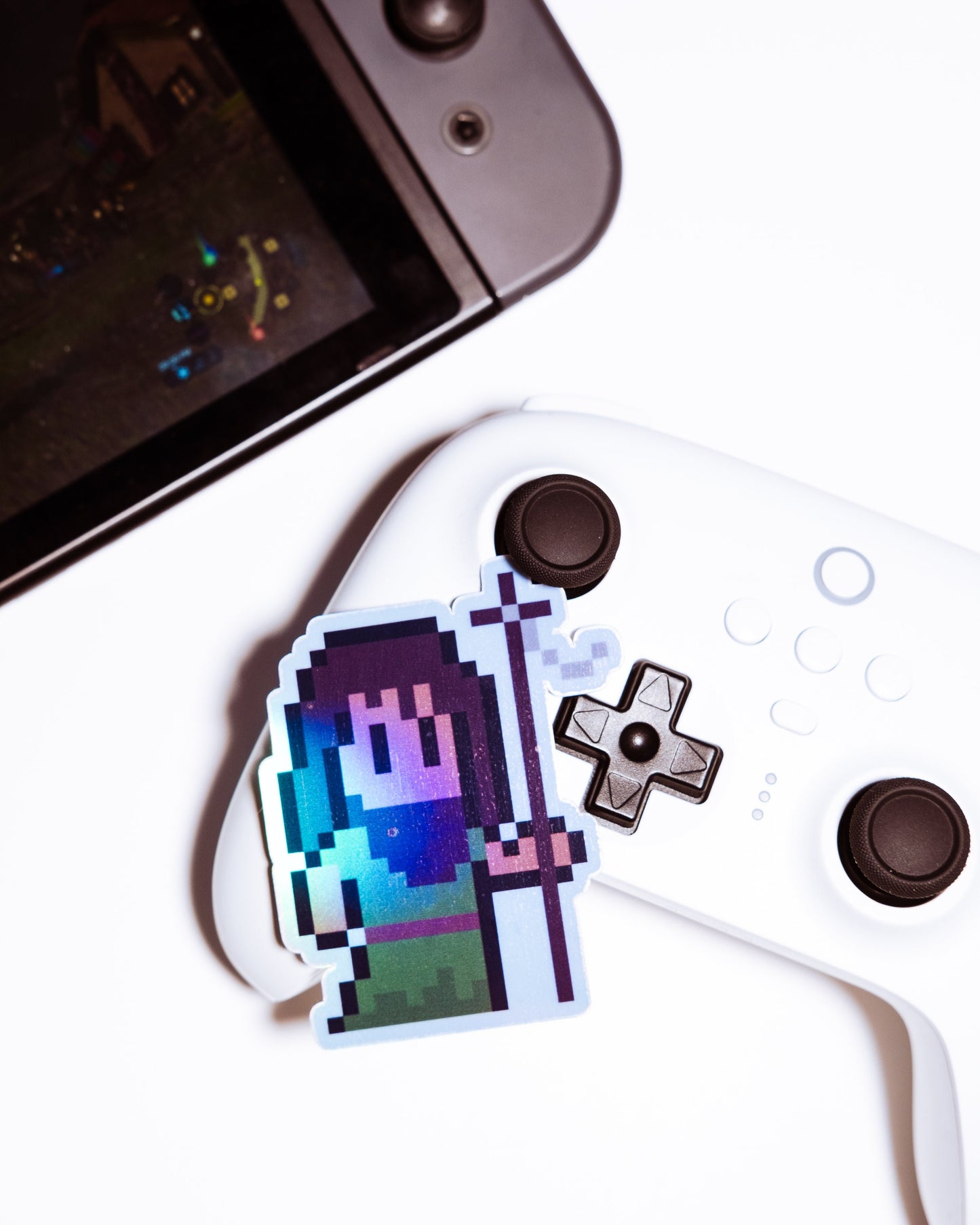 Holographic St. John the Baptist Video Game Sticker