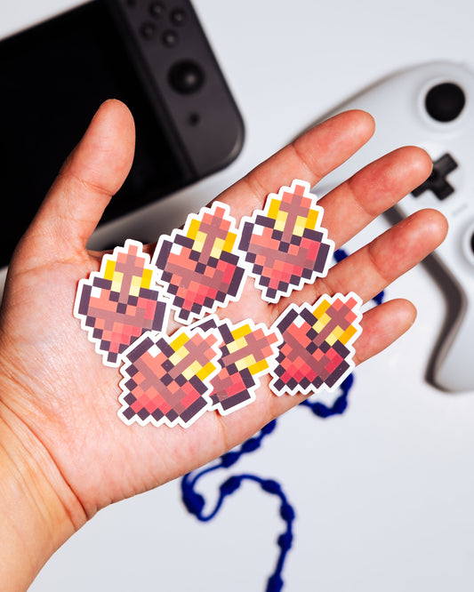 Sacred Heart Video Game Stickers (Set of 6)