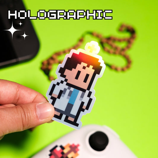 Holographic St. Gianna Molla Video Game Sticker