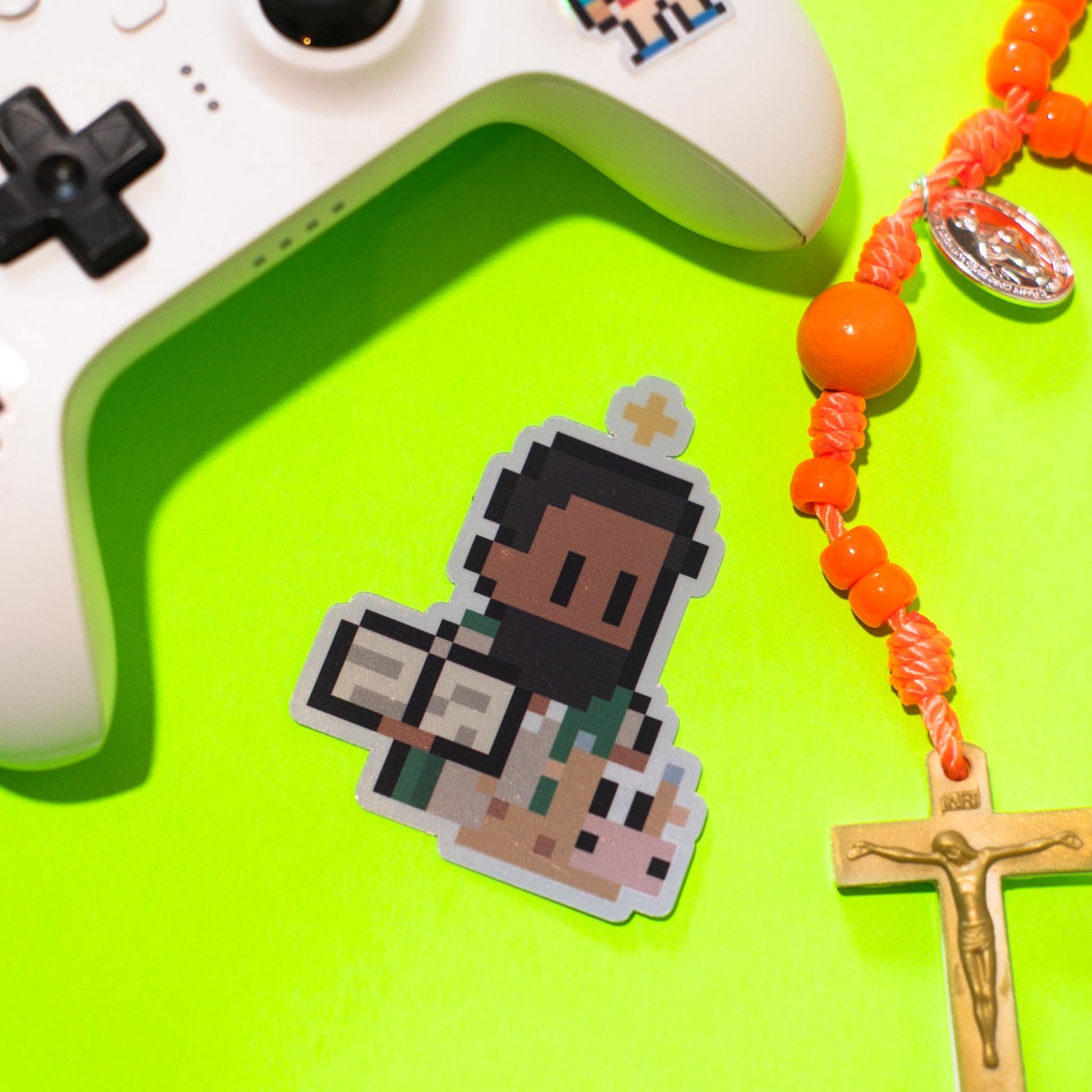St. Luke Holographic Video Game Sticker