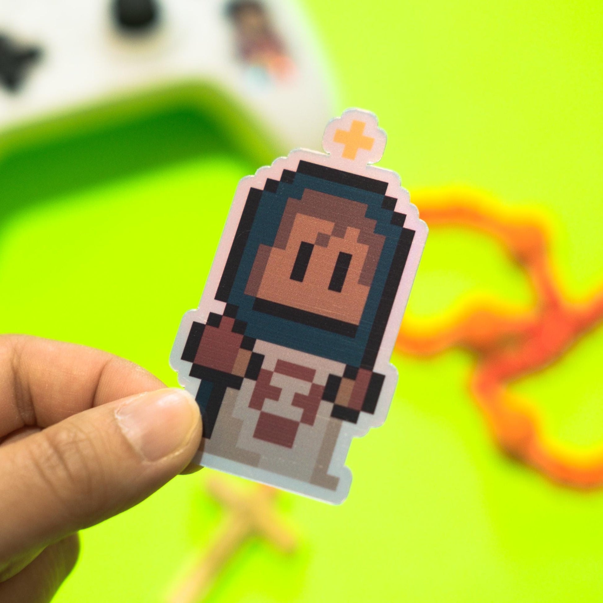 St. Veronica Holographic Video Game Sticker