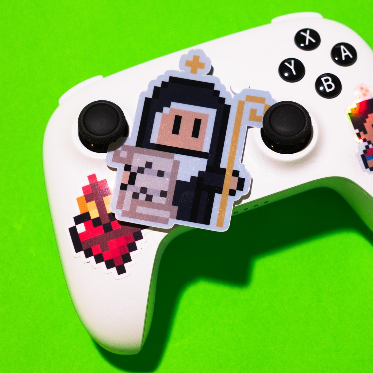 Holographic St. Hildegard Von Bingen Video Game Sticker