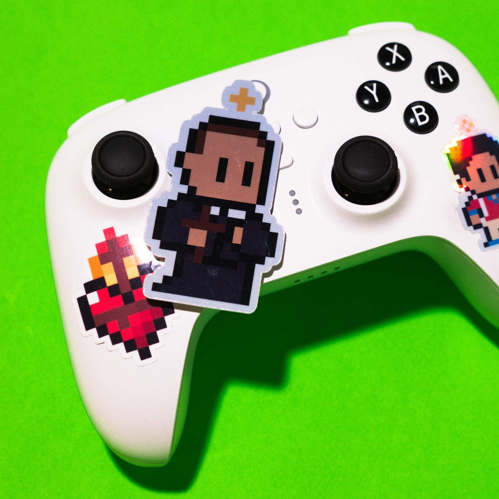 Holographic St. Gerald Majella Video Game Sticker