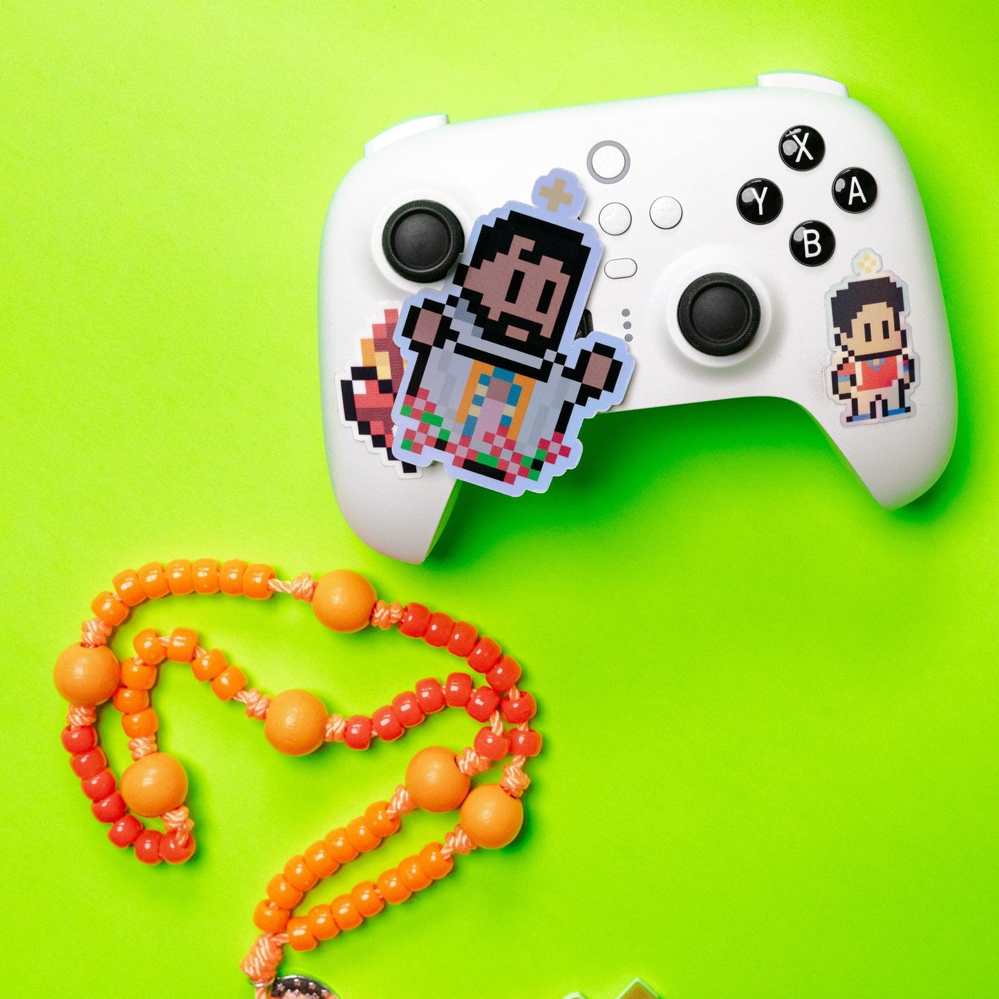 Holographic Saint Juan Diego Video Game Sticker