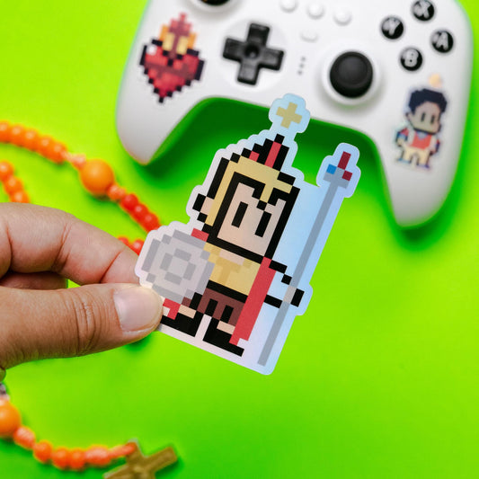 Holographic Saint Longinus Video Game Sticker