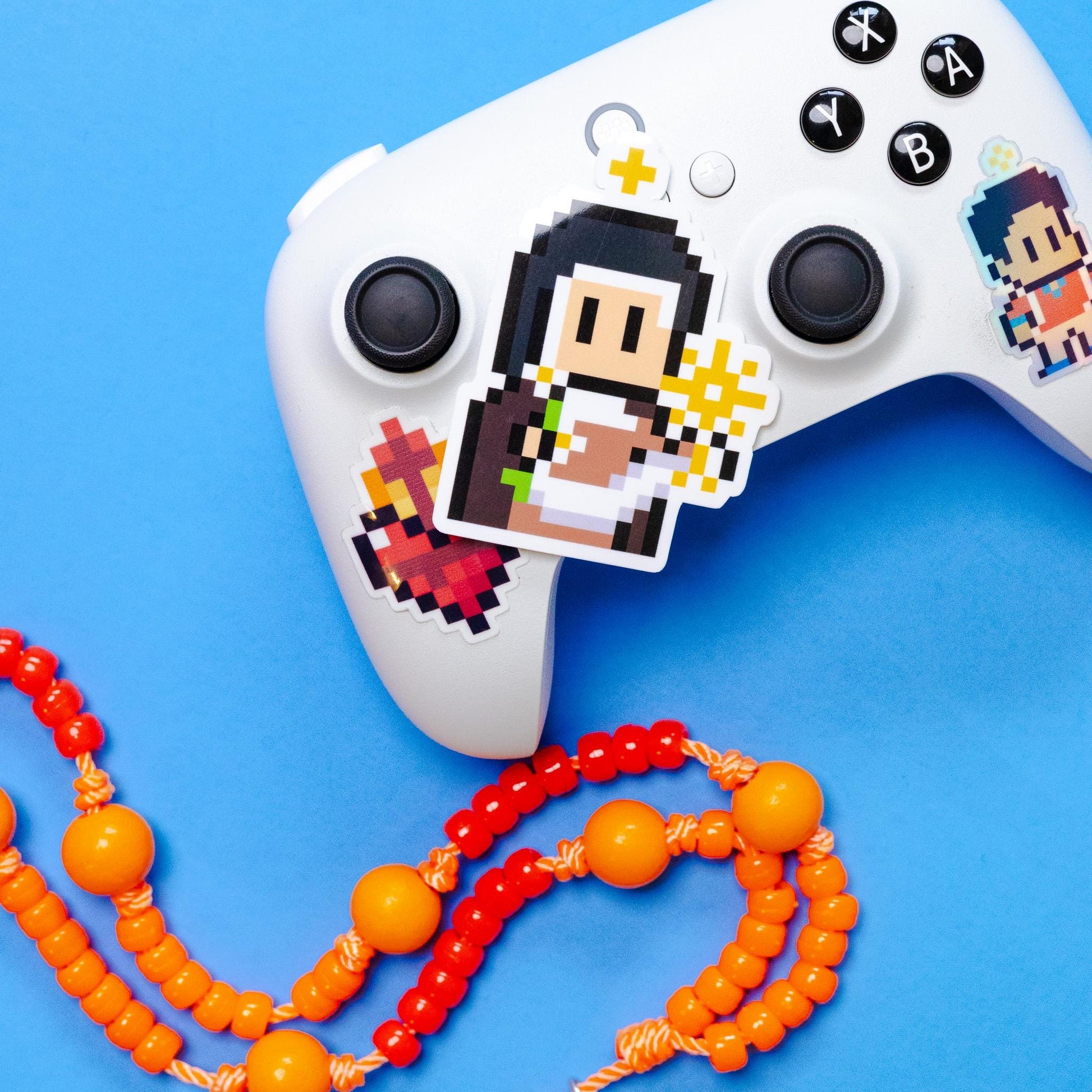 Saint Clare of Assisi Video Game Sticker