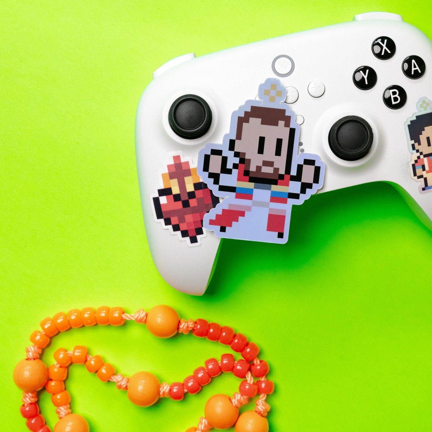 Holographic Blessed Stanley Rother Video Game Sticker