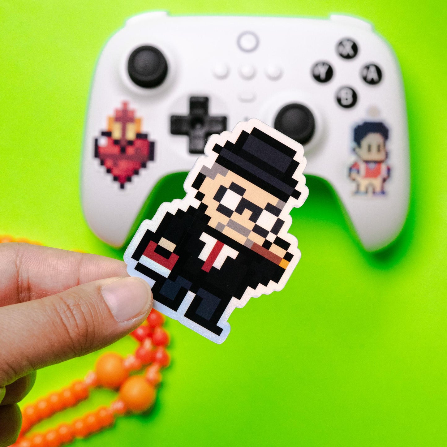 Holographic G.K. Chesterton Video Game Sticker
