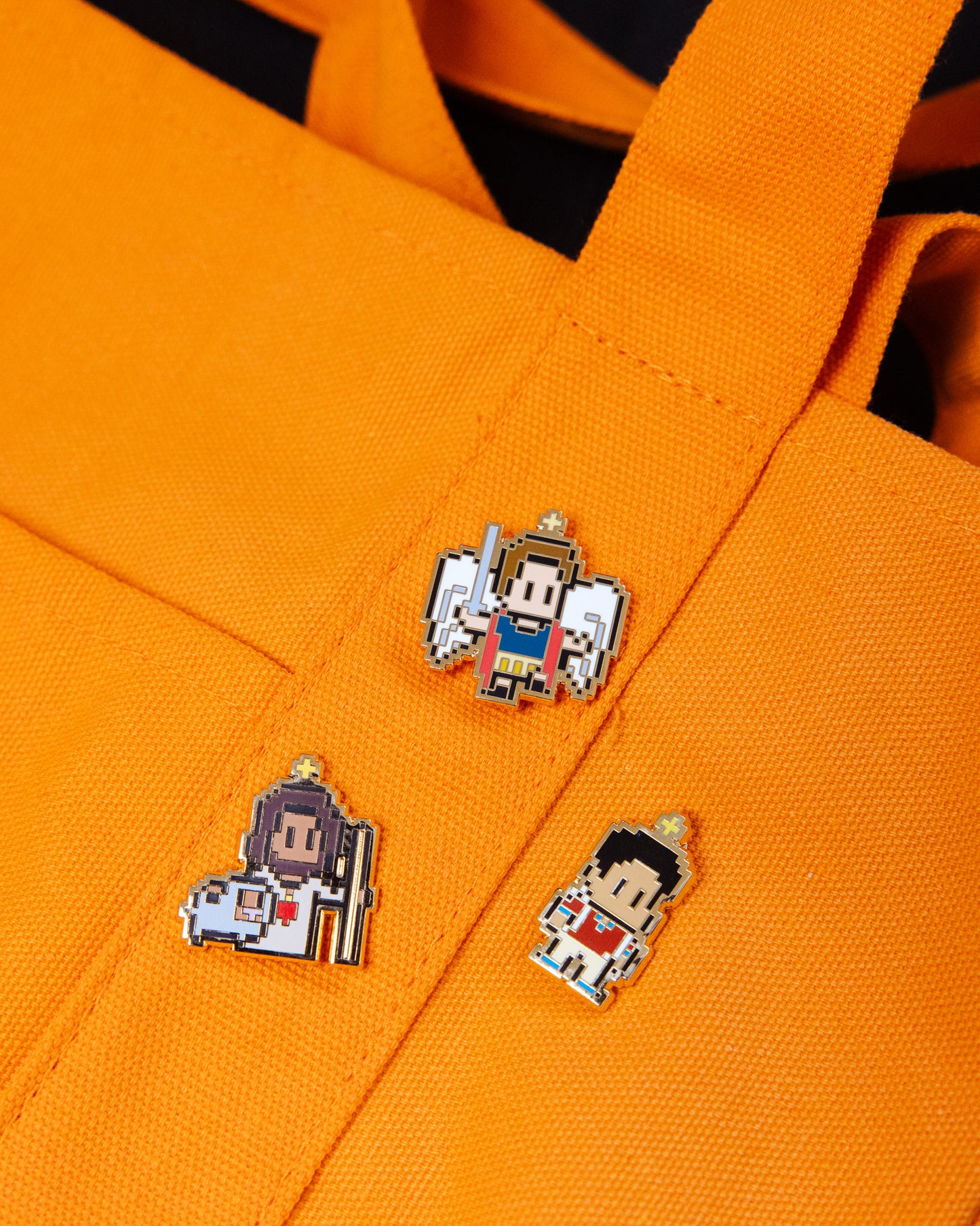 Jesus the Good Shepherd Retro Video Game Enamel Pin