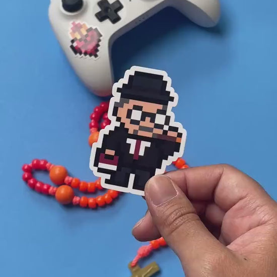 G.K. Chesterton Video Game Sticker
