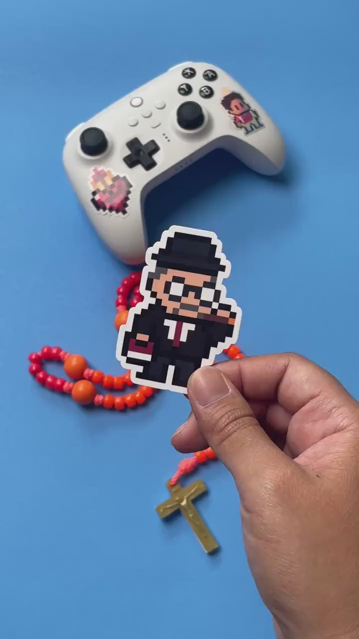 G.K. Chesterton Video Game Sticker